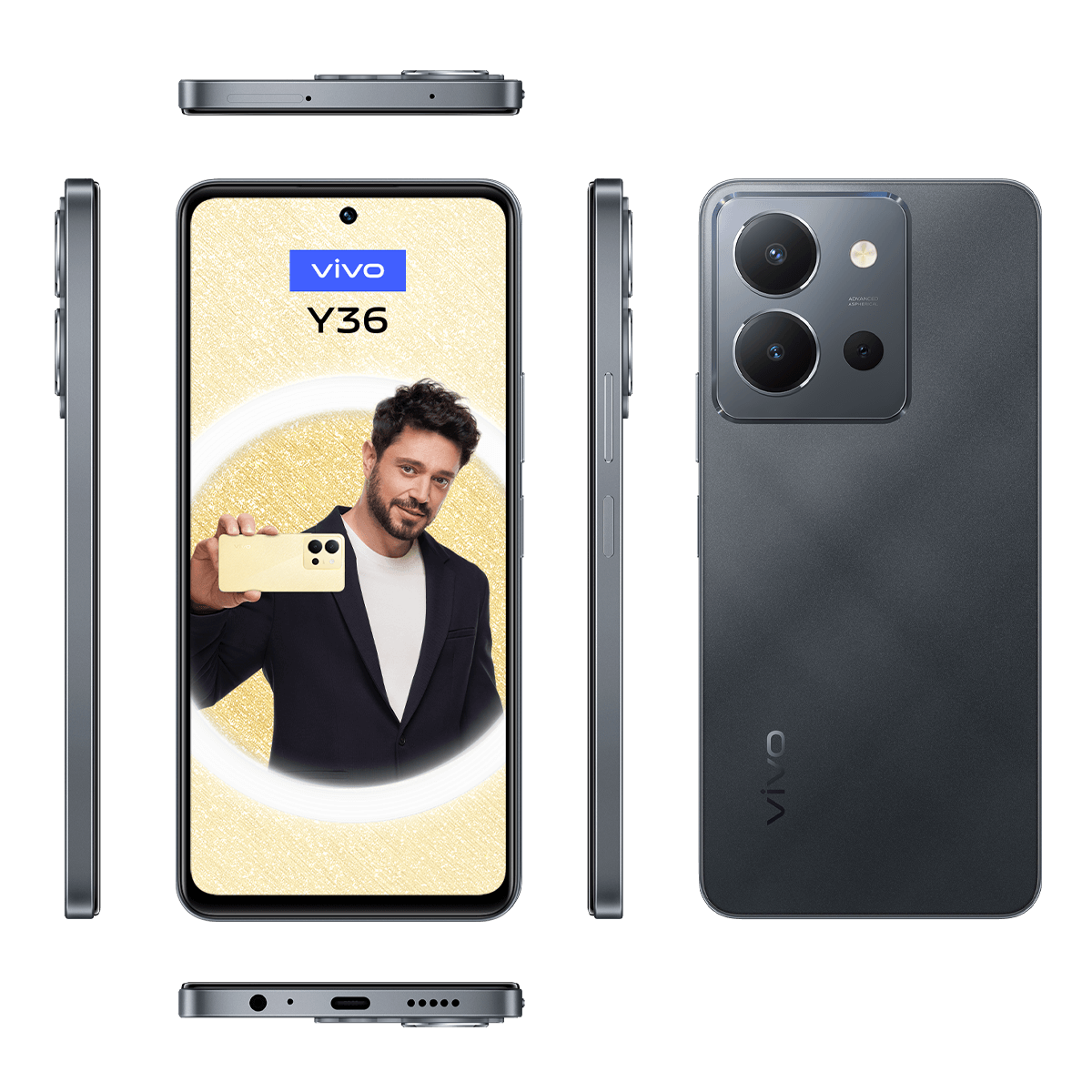 vivo Y36 Meteor Siyahı 8GB+256GB_6