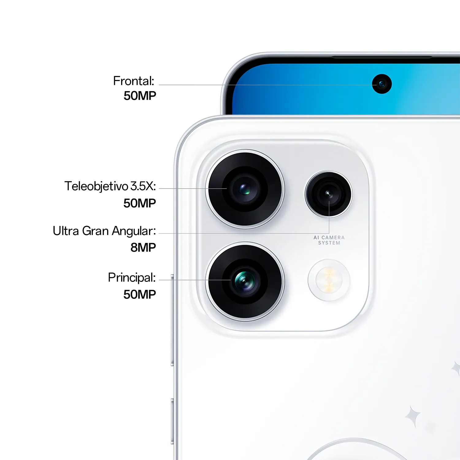 OPPO Reno16 F 5G Blanco 256GB+8GB_3